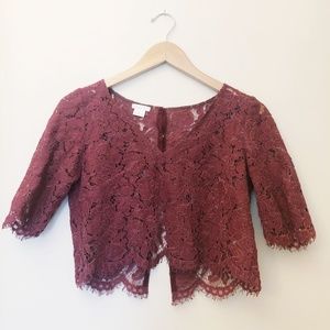 BHLDN Jenny Yoo Cleo Lace Top